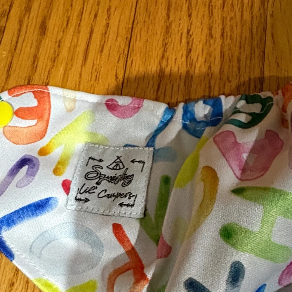 Bright Colorful Alphabet Pocket Cloth Diaper Cover